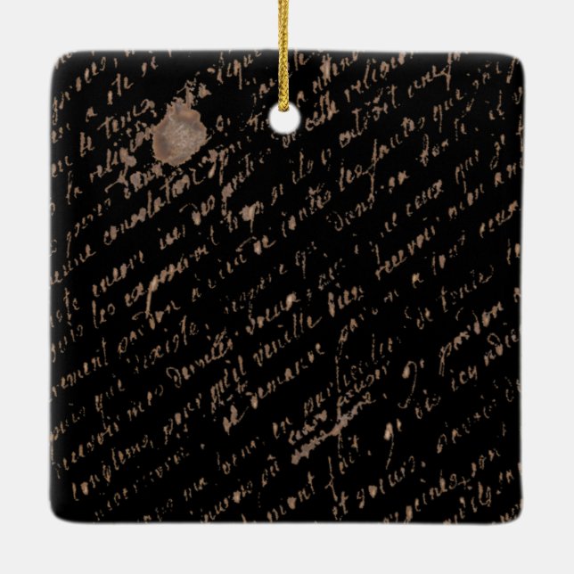 Marie Antoinette – Monogramm – Royal Monogram Ceramic Ornament (Back)