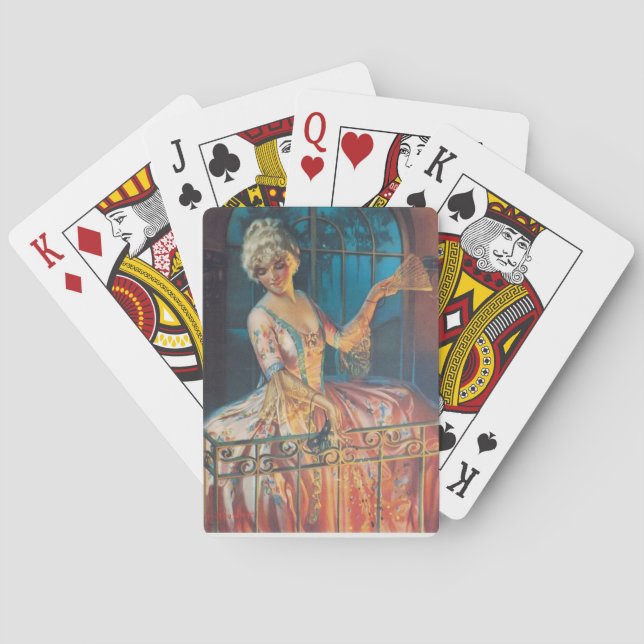 Marie Antoinette on Balcony Playing Cards (Back)