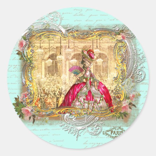 Marie Antoinette Party at Versailles Stickers Tags