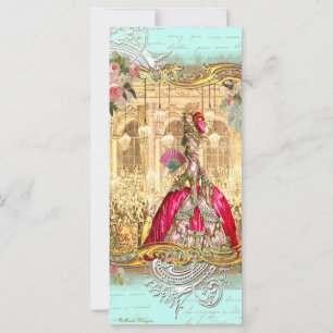 Marie Antoinette Party Versailles French Rack Card