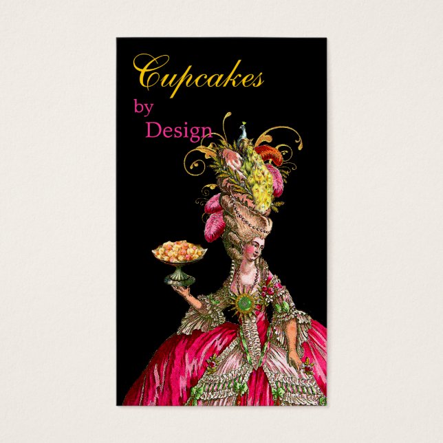 Marie Antoinette peacock and cake (Front)