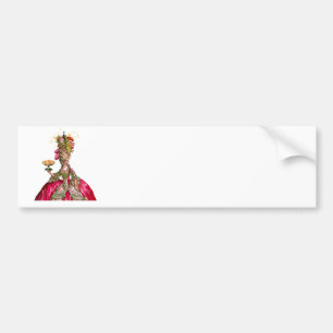Marie Antoinette peacock and cake Bumper Sticker