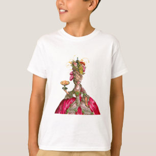Marie Antoinette peacock and cake T-Shirt