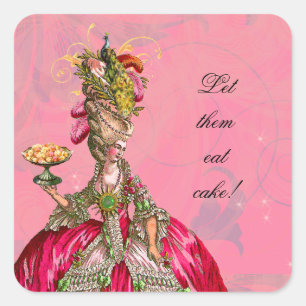 Marie Antoinette & Peacock French Pastry Stickers