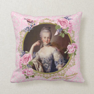Marie Antoinette Pink Floral Pillow クッショ