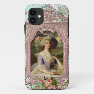 Marie Antoinette & Pink Frame iPhone 11 Case