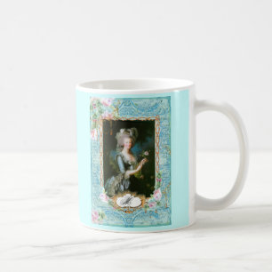 Marie Antoinette Pink Roses Lace Mug Cup