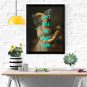 Marie Antoinette Pop Art Sassy Glossy Poster