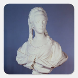 Marie-Antoinette , portrait bust Square Sticker
