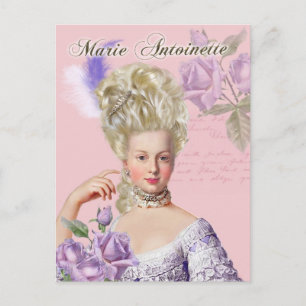 Marie Antoinette Portrait Postcd in lavender Postcard