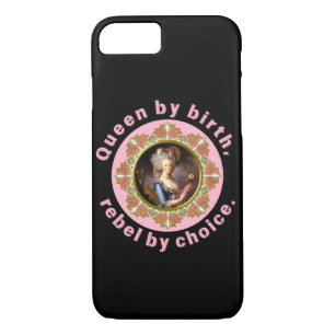 Marie Antoinette Queen by birth pink black iPhone 8/7 Case
