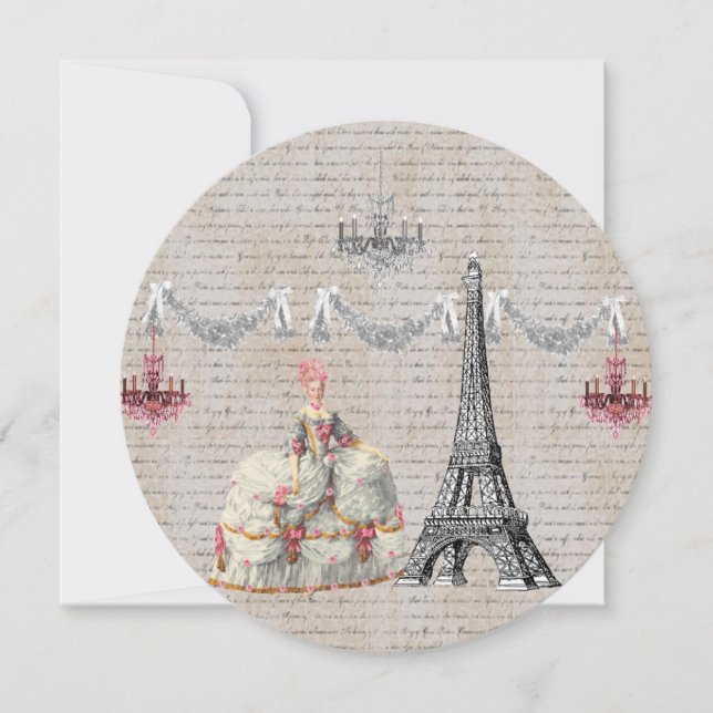 Marie Antoinette Queen of France Joyeux Noel Thank You Card (Front)