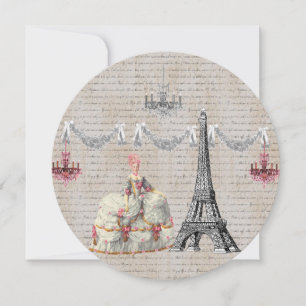 Marie Antoinette Queen of France Joyeux Noel Thank You Card