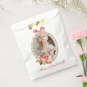 Marie Antoinette rose bouquet Favour Bag