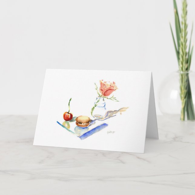 Marie- Antoinette Rose Card (Front)