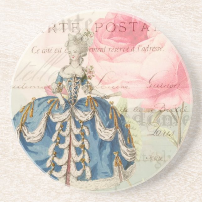 Marie Antoinette Sandstone Coaster (Front)