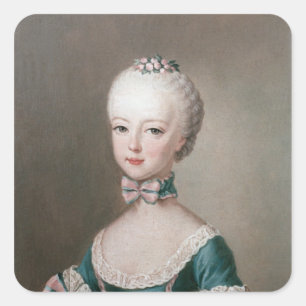 Marie Antoinette Square Sticker