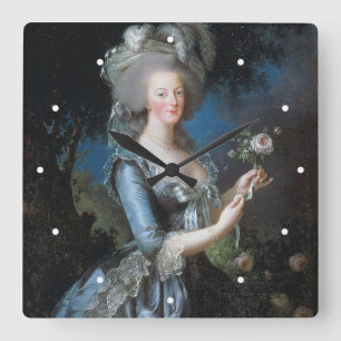 Marie Antoinette Square Wall Clock