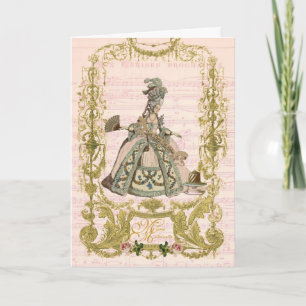 Marie Antoinette Stationery Pour Cerises Card