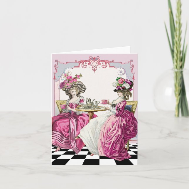 Marie Antoinette Tea Card (Front)