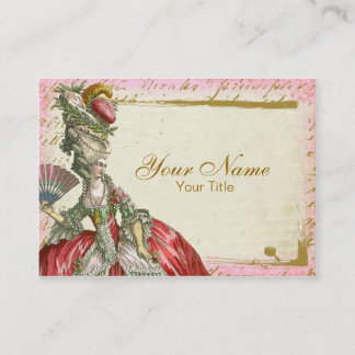 Marie Antoinette Versailles Business Card