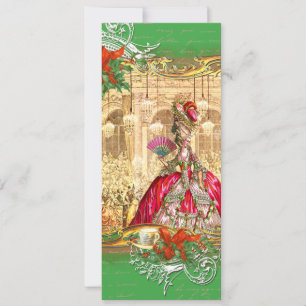 Marie Antoinette Versailles Christmas Tea Party Invitation
