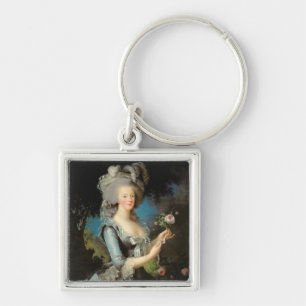 Marie Antoinette  with a Rose, 1783 Key Ring
