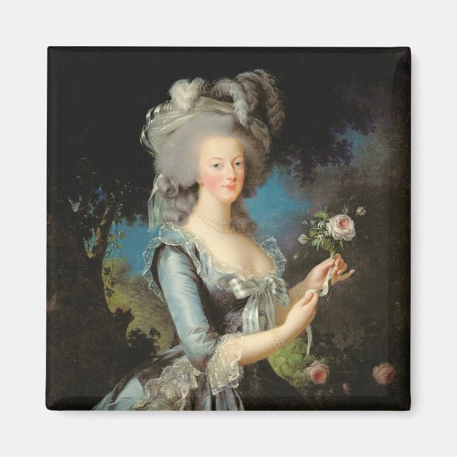 Marie Antoinette  with a Rose, 1783 Magnet (Front)