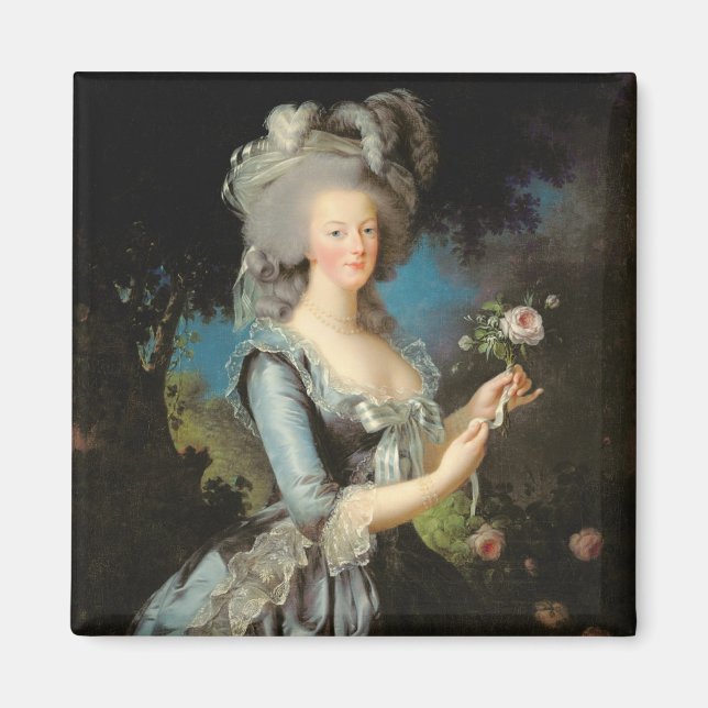 Marie Antoinette with a Rose, 1783 Magnet (Front)