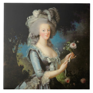 Marie Antoinette with a Rose, 1783 Tile
