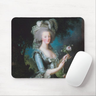 Marie Antoinette with a Rose by Elisabeth Le Brun Mouse Pad