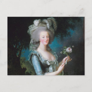Marie Antoinette with a Rose by Elisabeth Le Brun Postcard