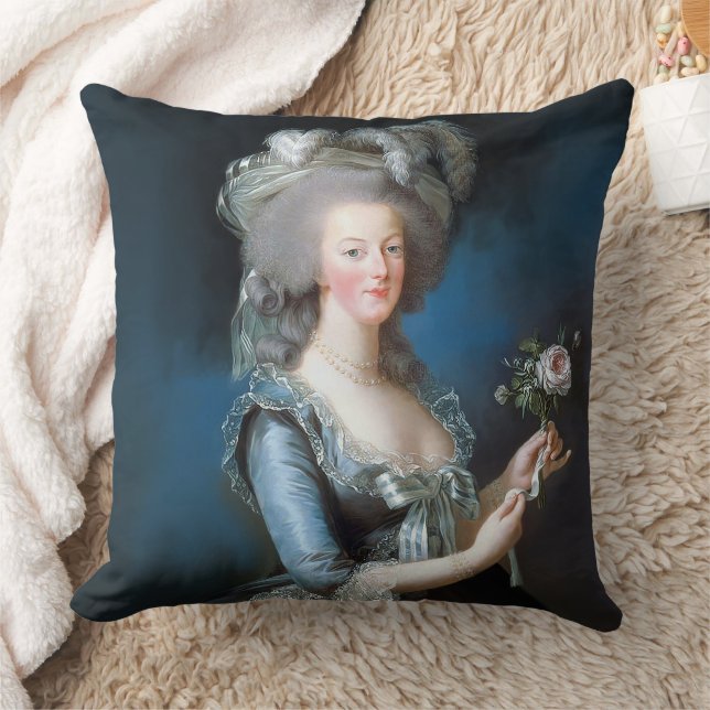 Marie Antoinette with a rose Cushion (Blanket)