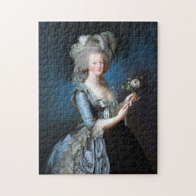 Marie Antoinette with a rose Jigsaw Puzzle (Vertical)