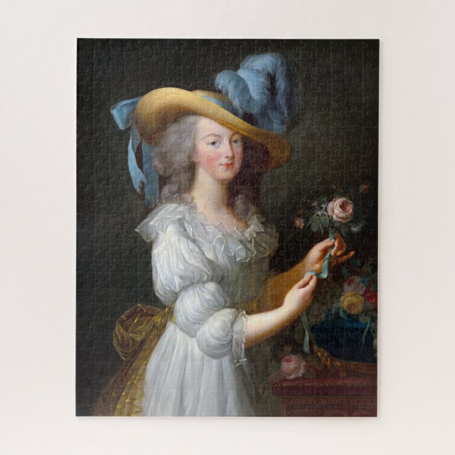 Marie Antoinette with a rose Jigsaw Puzzle (Vertical)