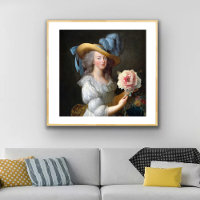 Marie Antoinette with Pink Anemone Flower