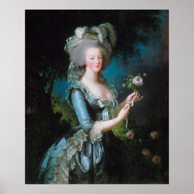 Marie-Antoinette with the Rose by Elisabeth Lebrun Poster (Front)