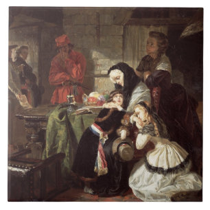 Marie-Antoinette's (1753-93) Final Adieu to the Da Tile