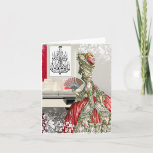 Marie Antoinettes Visit Holiday Card