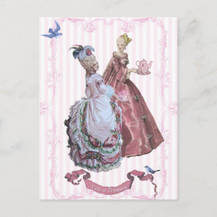 Marie AntoinetteTea at Trianon Postcard