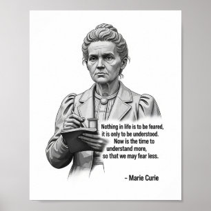 Marie Curie Inspirational Science Poster – Pioneer