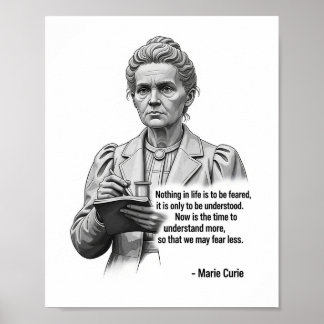 Marie Curie Inspirational Science Poster – Pioneer