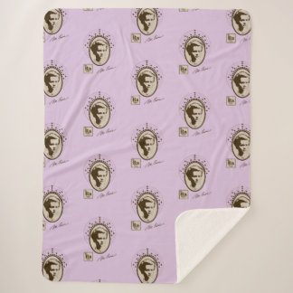 Marie Curie - Lavender Sherpa Blanket