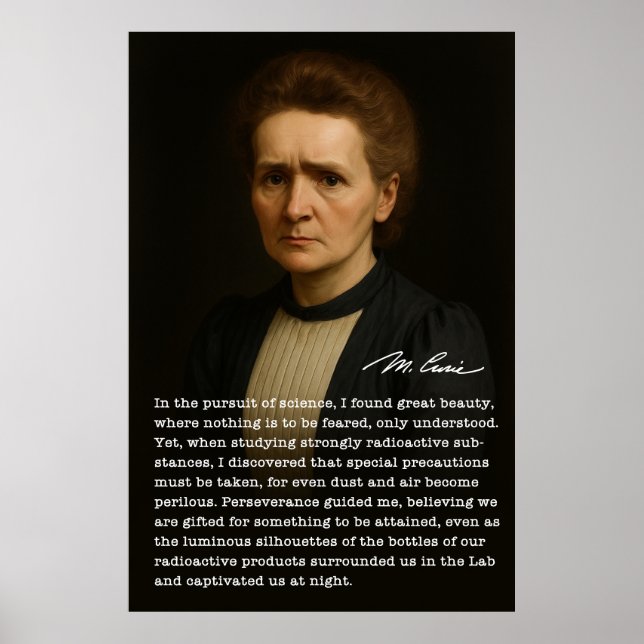 Marie Curie – Sacrifice and the Glow of Discovery Poster (Front)