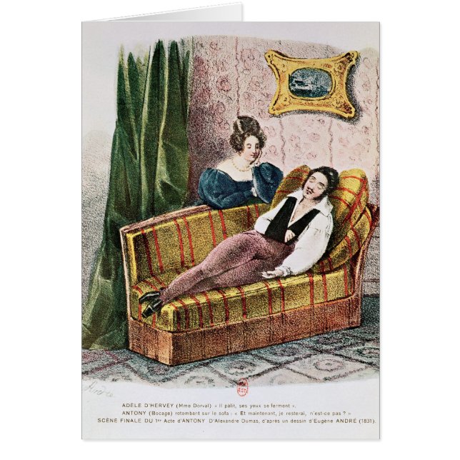 Marie Dorval  in the role of Adele d'Hervey (Front)