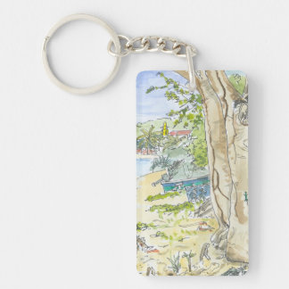 Marie Galante Beach Key Chain