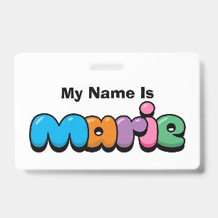 Marie ID Badge