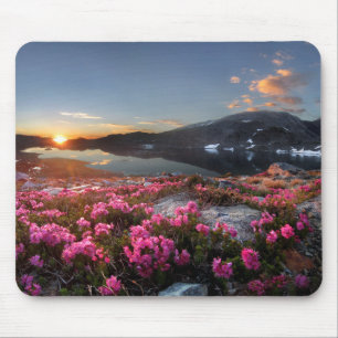 Marie Lakes Sunrise - John Muir Trail - Ansel Adam Mouse Pad