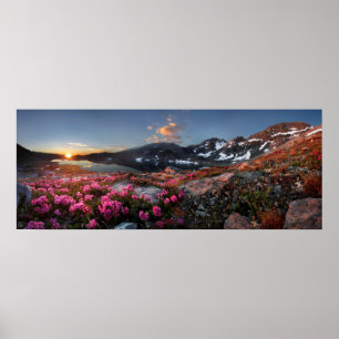 Marie Lakes Sunrise - John Muir Trail - Sierra Poster