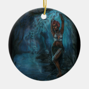 Marie Laveau Ceramic Ornament